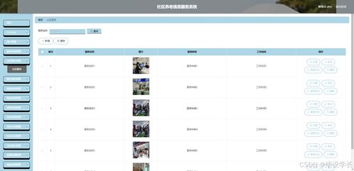 基于Java的社区养老信息服务系统的设计与实现